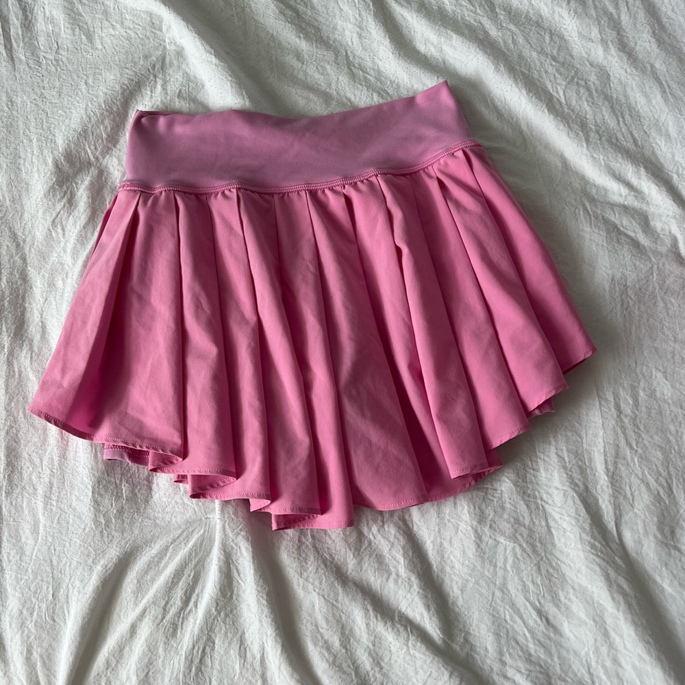 Pink tennis skirt, aerie size small